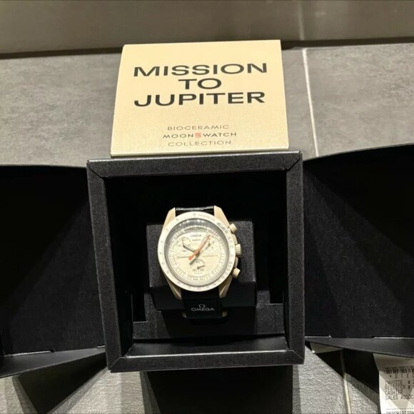 OMEGA x Swatch Speedmaster MoonSwatch Mission To Jupiter Beige Men's Watch
